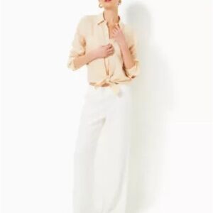 Lilly Pulitzer Cream Wide Leg Jumpsuit